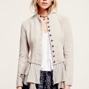 Ruffle Military Jacket